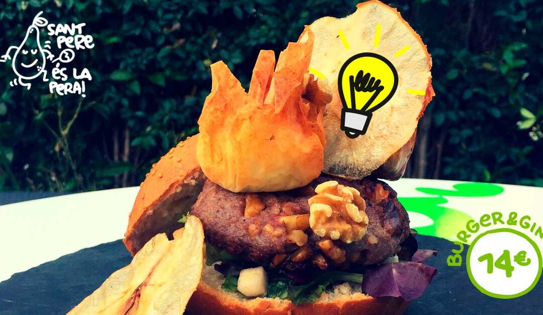 Sant Pere és la pera! Una burger de Festa Major