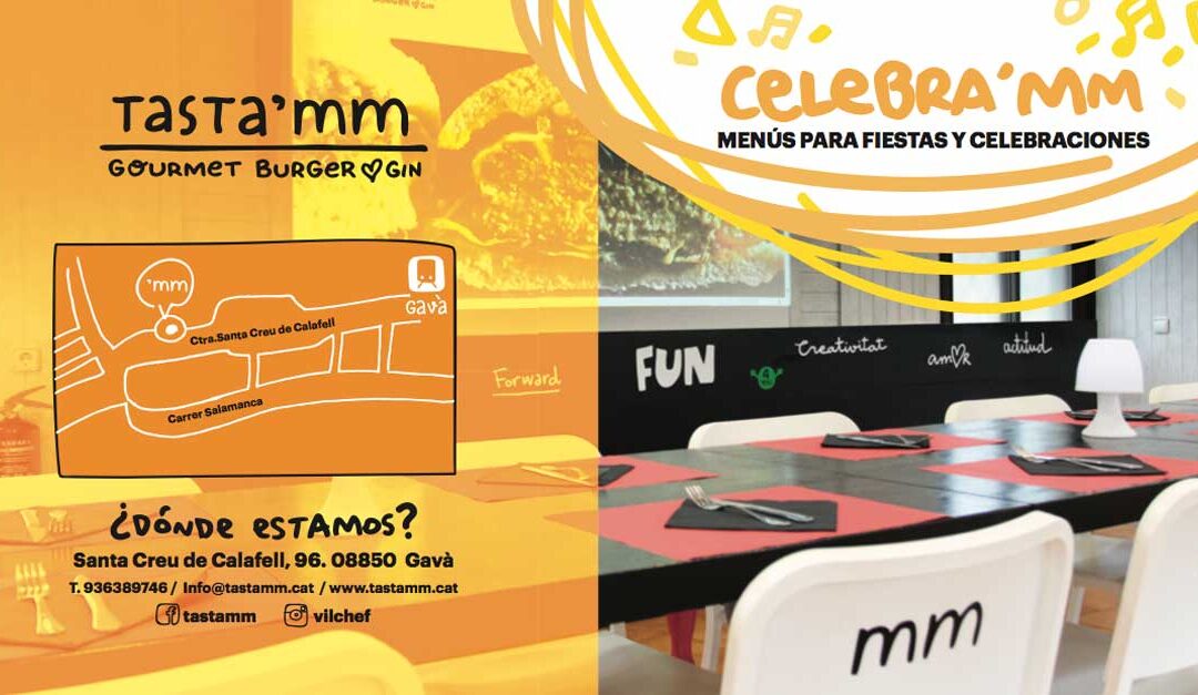 Celebraciones en Tasta’mm: menús a vuestra medida